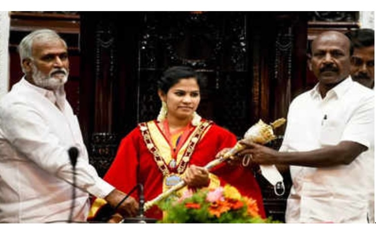 Femme maire Chennai Tamil Nadu