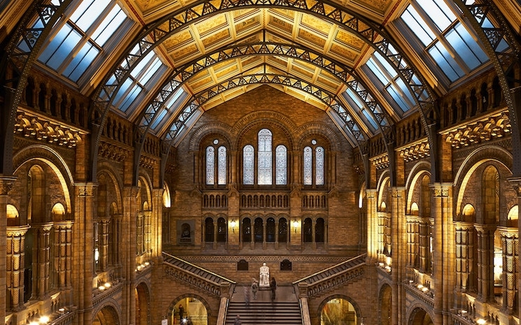 Intérieur du magnifique musée d'histoire natuelle de Londres