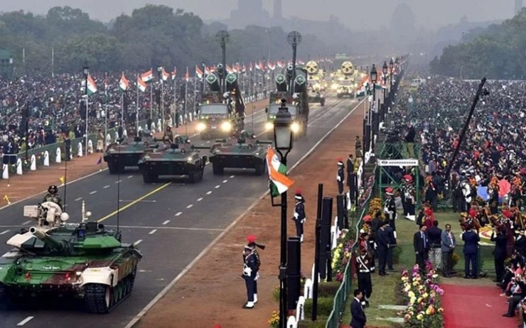 Les tanks de l'armée indienne lors de la parade de Republic Day