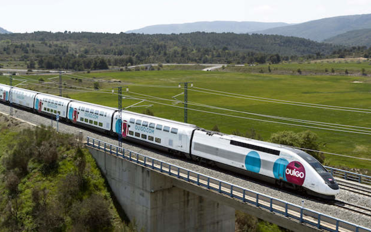 Une train OUIGO en Espagne