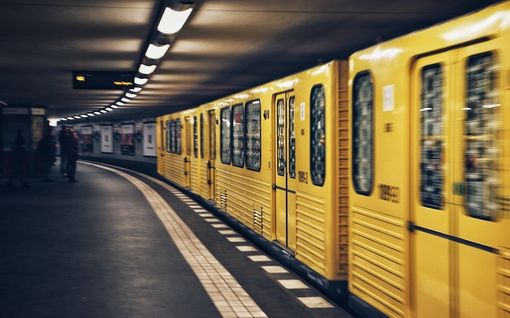 Un métro berlinois à quai