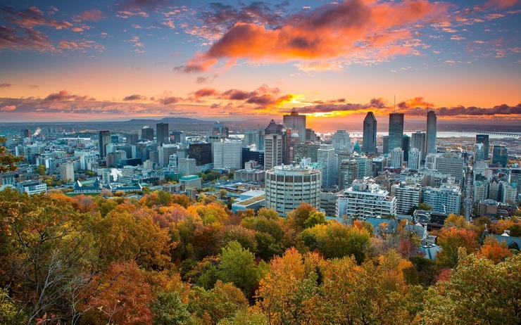 Vue panoramique sur Montreal