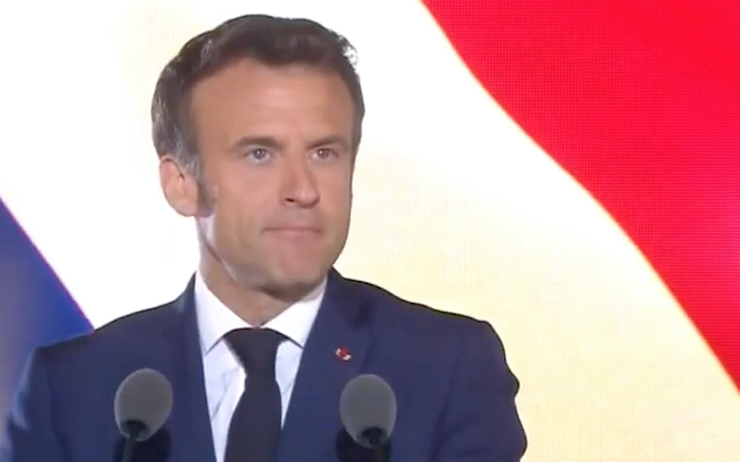 Emmanuel Macron, élu président de la République française pour la seconde fois