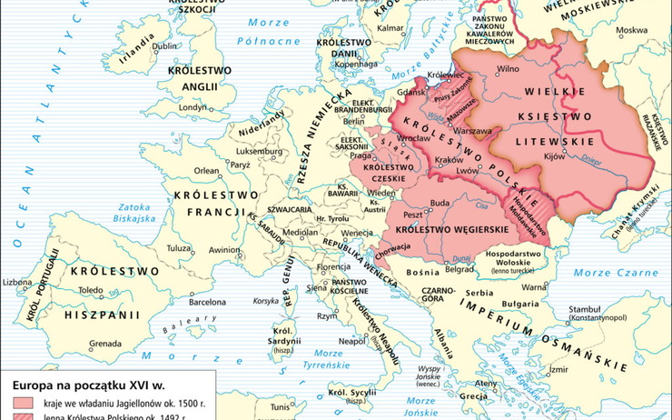Carte europe 16e siècle 