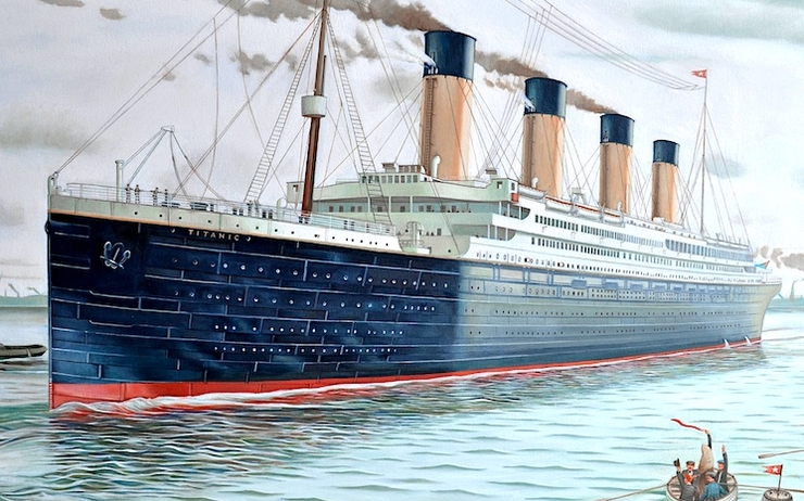 Le célèbre navire de croisière anglais Titanic
