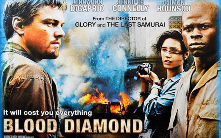 Affiche internationale du film diamants de sang
