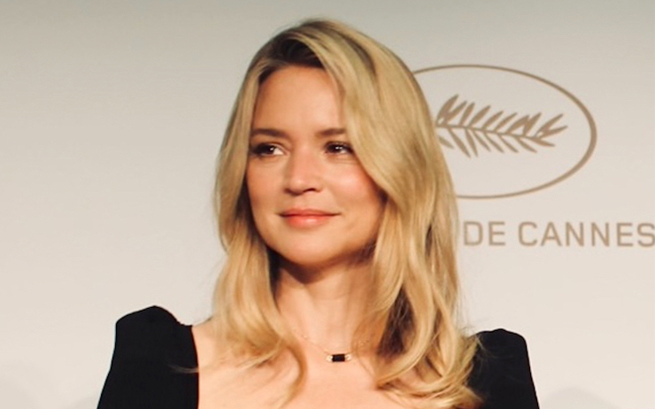 L’actrice française Virginie Efira à Cannes durant sa conférence de presse pour le film Benedetta