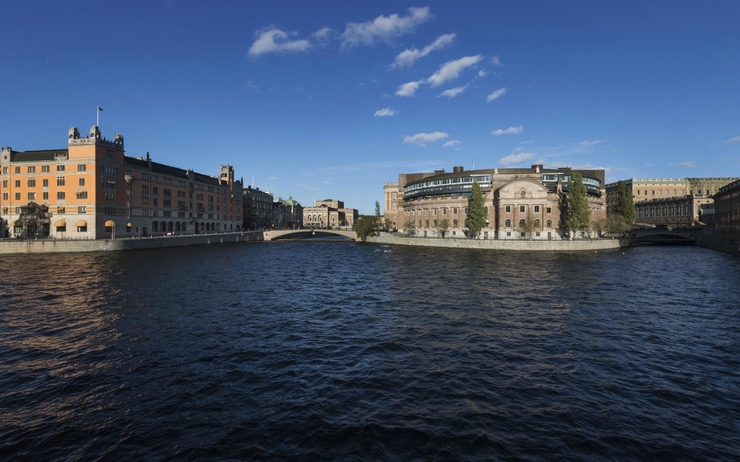 Photo : Bâtiment du Parlement suédois 