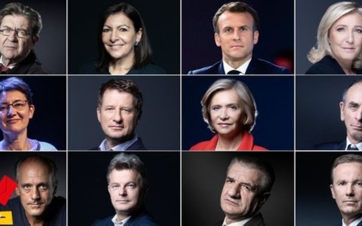 Trombinoscope des candidats à l'élection présidentielle 2022