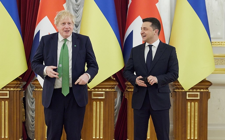 rencontre entre Boris Johnson et Volodymyr zelensky
