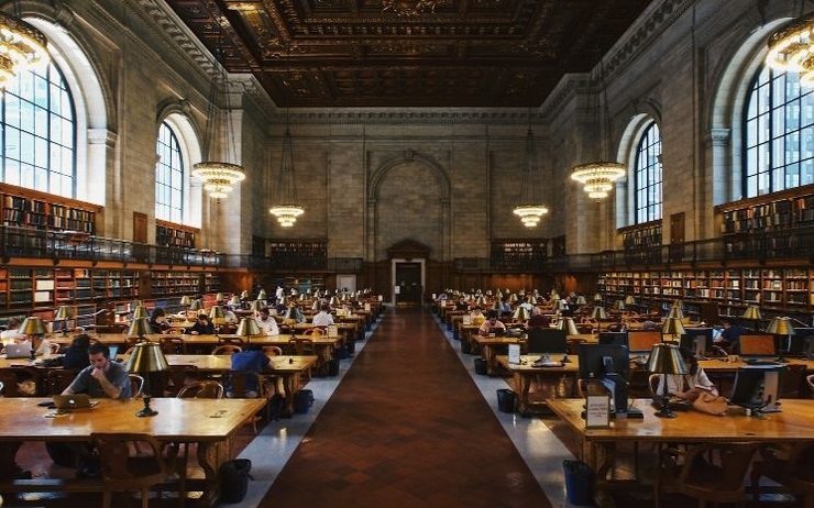 Bibliothèque universitaire à New York 