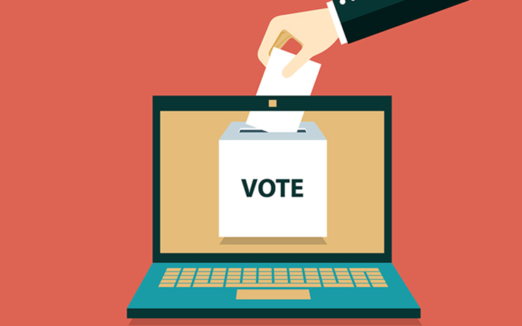 dessin d'ordinateur et de vote