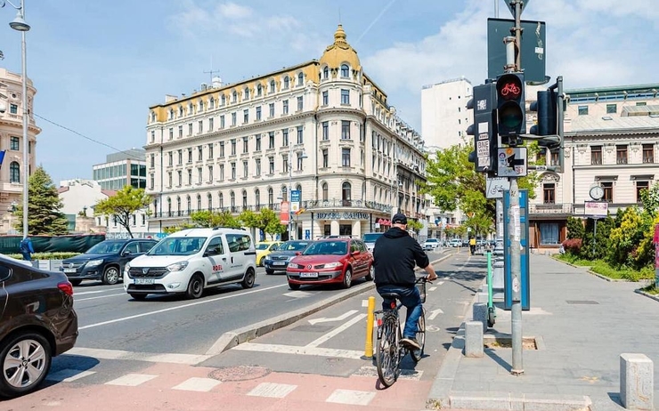 Bucarest nouvelle piste cyclable 3,3 km