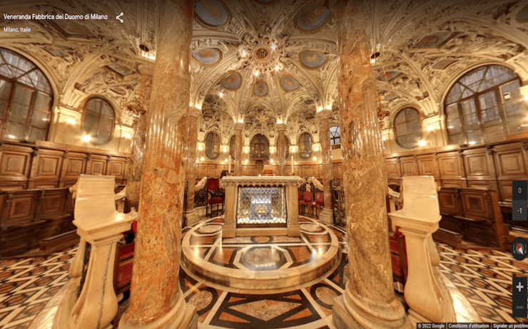 intérieur Duomo numérisé par google