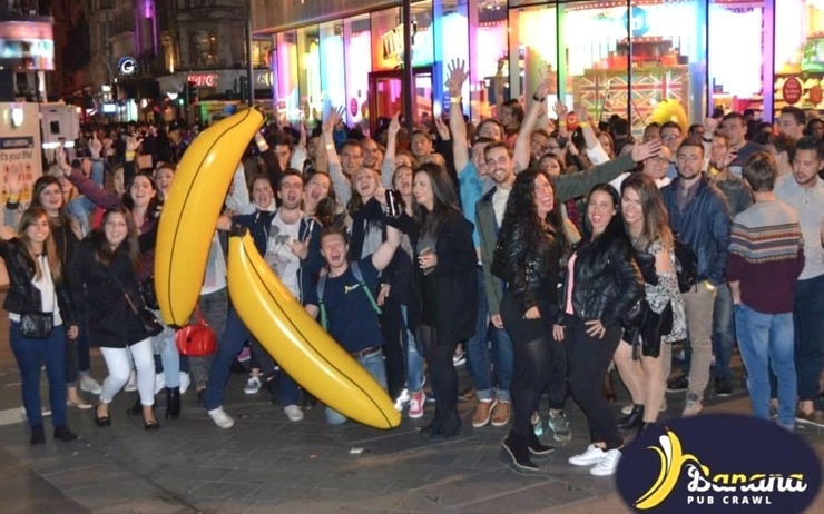 Le Banana Pub crawl à Camden Town