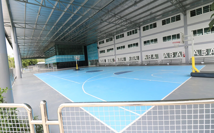 Le terrain de Basket de l'école bilingue ABA Chiang Mai