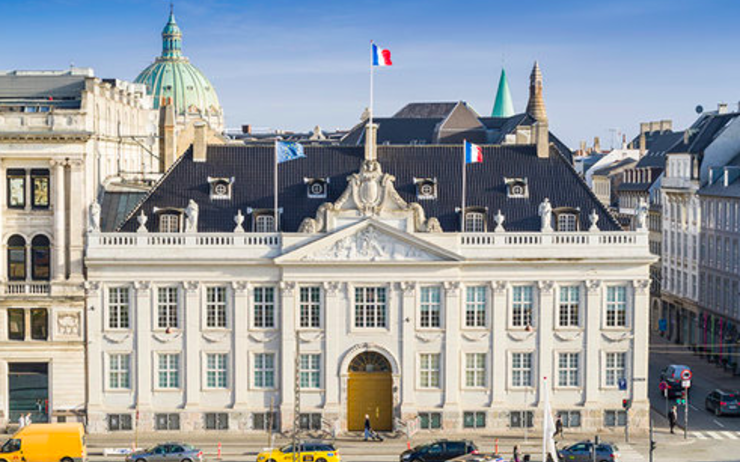 Le palais Thott qui abrite l'Ambassade de France du danemark à Copenhague 