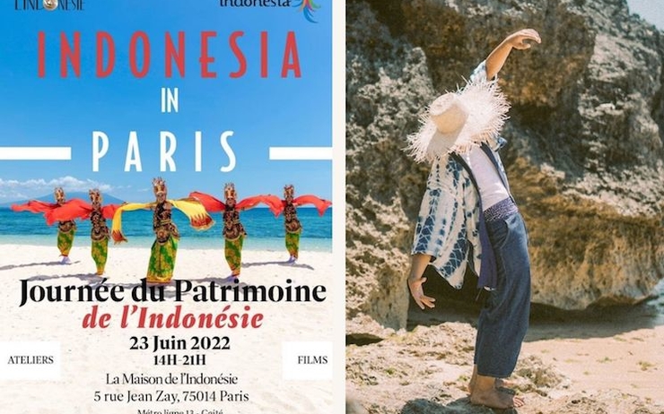 Des effiches d'évènements qui célèbrent l'indonesie a Paris