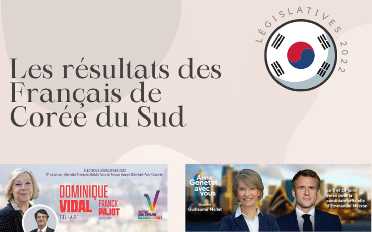 Résultats du 1er tour des législatives 2022 pour les Français de Corée du Sud