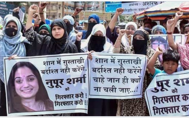 manifestations des musulmans en Inde contre la députée Nupur Sharma
