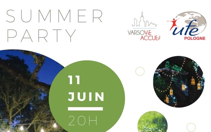 flyer de la Summer Party par Varsovie Accueil 