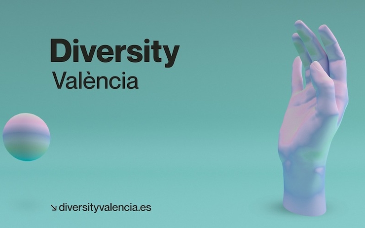 affiche verte du festival diversity à Valencia