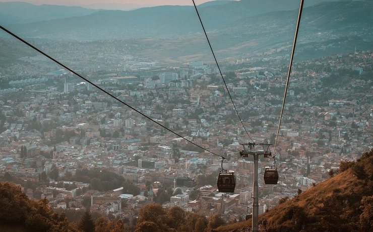 panorama de la ville de Sarajewo