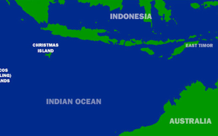 La carte des Cocos et Christmas island