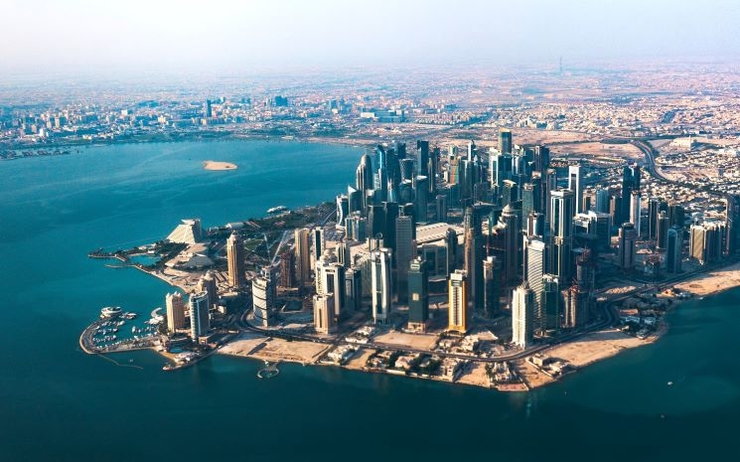Une vue de Doha