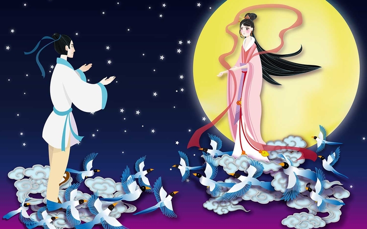 illustration de qixi festival en chine