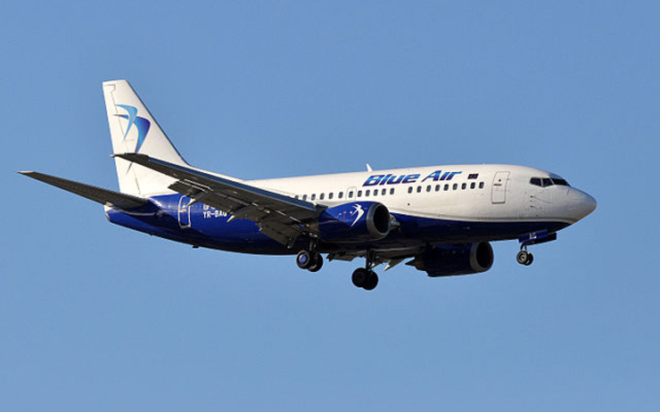 blue air suspend ses vols en Roumanie