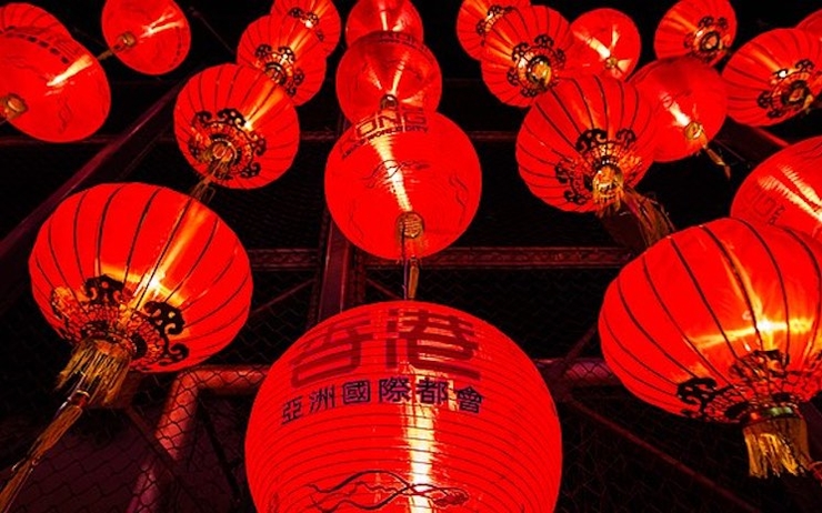 lanternes fete lune dans certains pays d'Asie