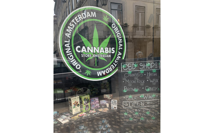 Magasin de cannabis à Lisbonne au Portugal 