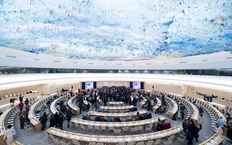 salle du OHCR, le conseil des droits de l'homme des Nations Unies