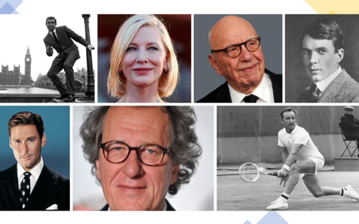 Les personnalités nées en australie les plus connues comme Cate Blanchett, Rod Laver