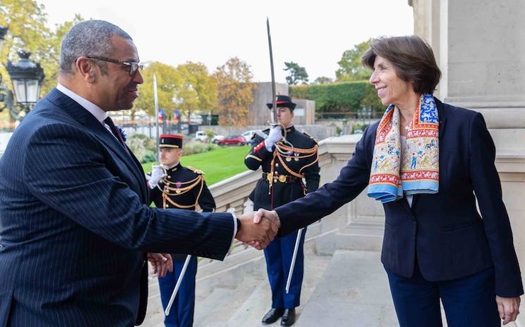 Catherine Colonna ministre des Affaires étrangères rencontre James Cleverly son homologue britannique