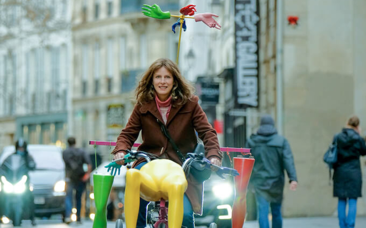 Affiche des film avec Karin Viard sur un scooter