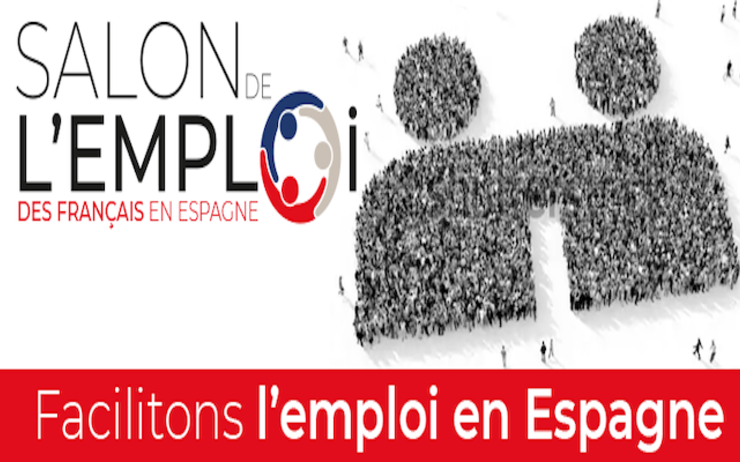 affiche du salon de l'emploi francophone en Espagne