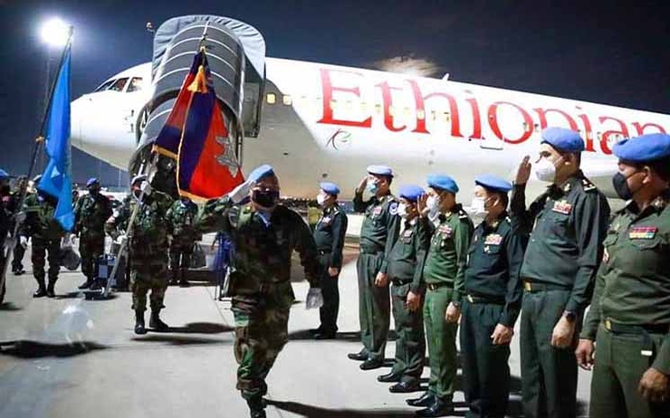 216 casques bleus cambodgiens partent pour le Liban