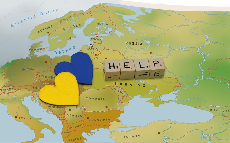 carte Ukraine Pologne réfugiés frontières