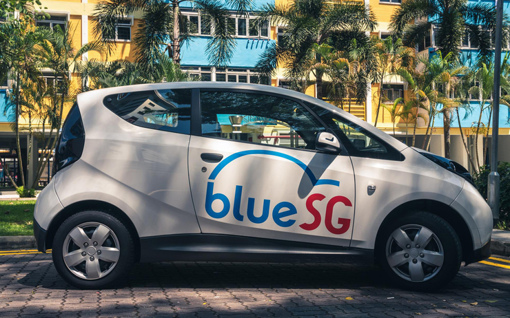 BlueSG Bolloré autopartage électrique Singapour mobilité urbaine
