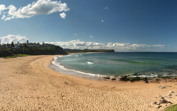 Une plage en Australie en plein été 