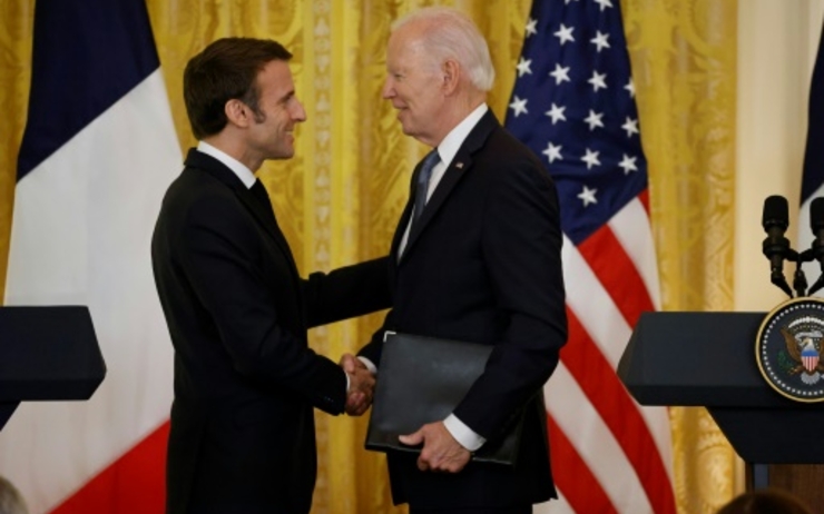  Biden reçoit Macron à la Maison Blanche