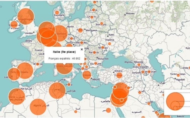 Carte Interactive Répartition Expat Expatriés Français à