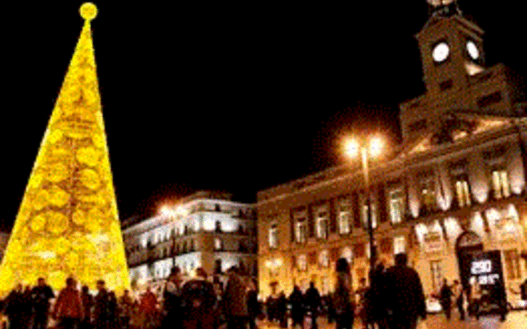 arbre de noël à Madrid