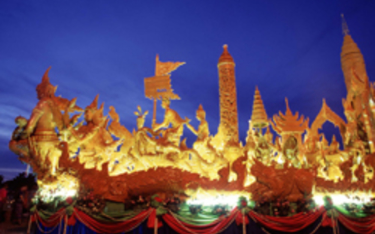 Festival des bougies en Thailande