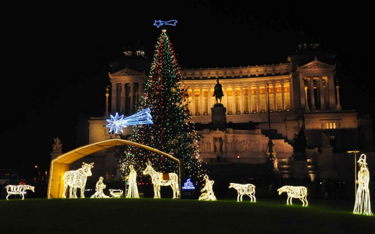 Décorations de Noël en Italie